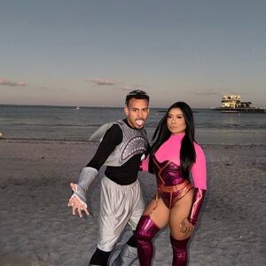 Shark boy and lava girl Costume Set